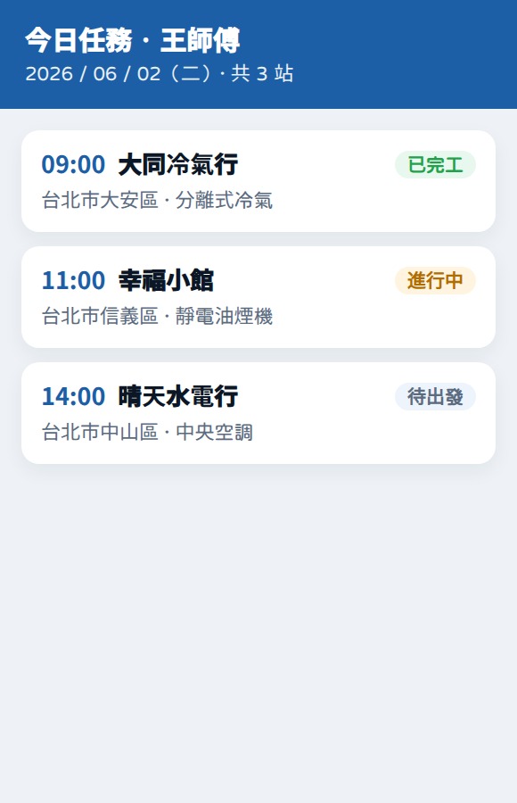 師傅今日任務